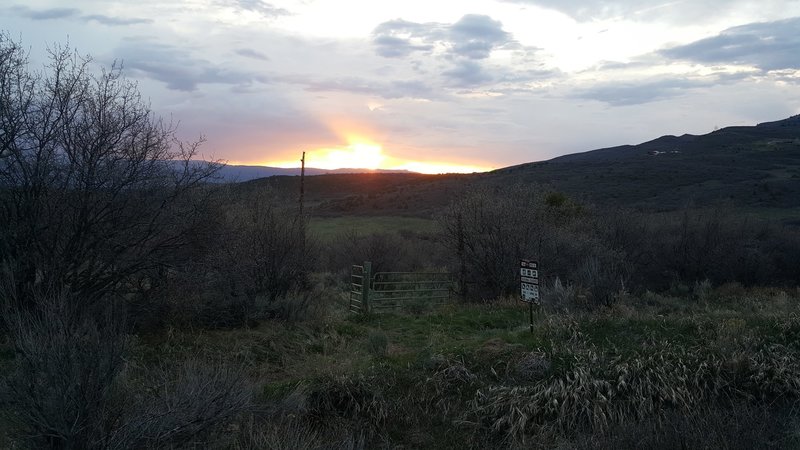 The upper TH on Red Canyon Road