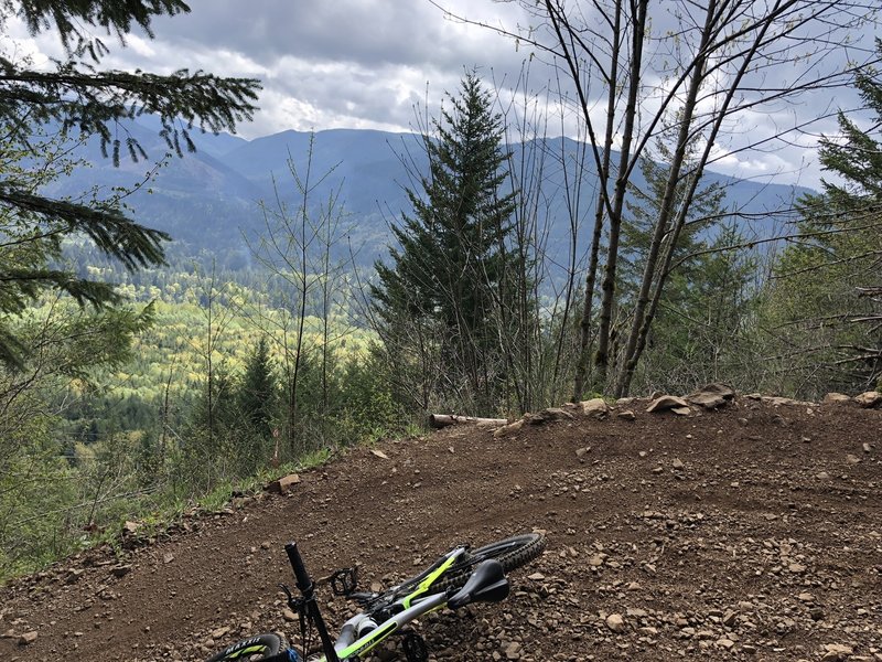 A large berm overlooking the valley.