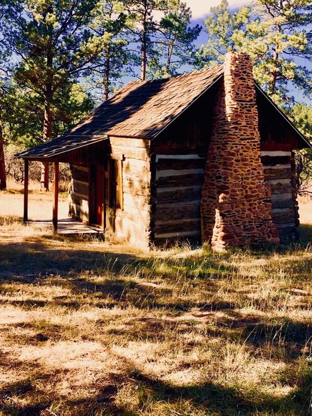This is Pioneer Cabin. Falcon Trail goes right by it and it is worth a quick stop.