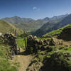 The portal that signals the start of the steep, technical downhill section towards val Biandino