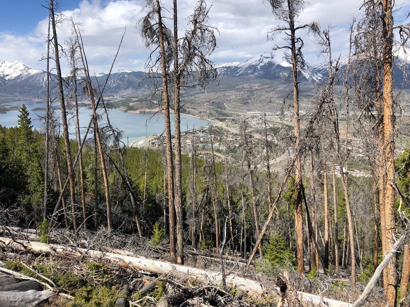 Overlooking Dillon and the dam from Chaco's TenFoot Loop