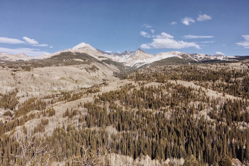 view as you ride across the plateau