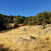 Brushy Peak is cast in a new light during sunset.