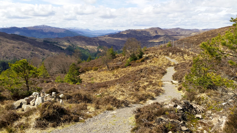 Twisty path down from the top