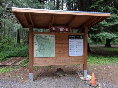 Trailhead kiosk. Nice, detailed map.