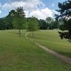 Be quiet while crossing the golf course.