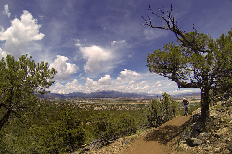 Views along the upper section of the new Spartan West trail