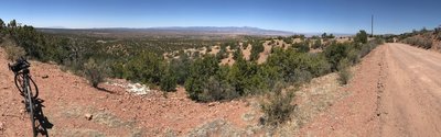 Looking across the Rio Grande Valley towards the Valles Caldera