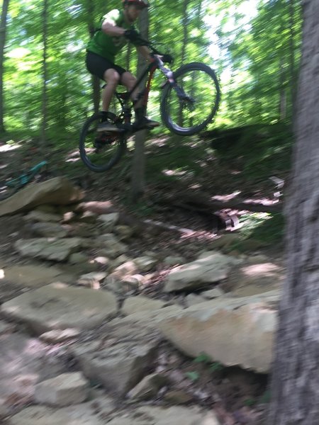 Flow trail rock gap