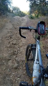 Loose rocks make a tough climb