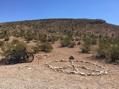 Peace sign on the Blue Diamond Loop..