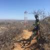 Radio tower at top of the first climb