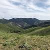 Saddle on Imperial trail looking into Deer Creek