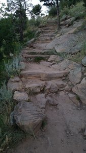 The stairs near the top of Zorro