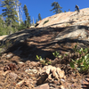 Slab riding on Gold Valley Rim Trail