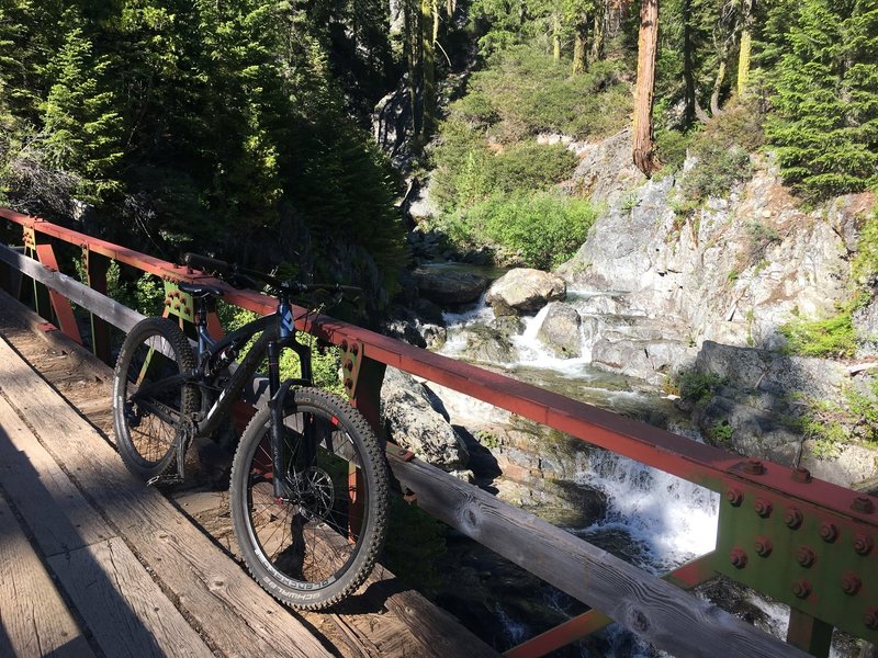 First bridge crossing across Pauley Creek