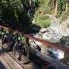 First bridge crossing across Pauley Creek