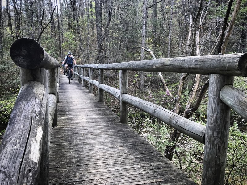 Bridge over Jennings Creek to finish the ride