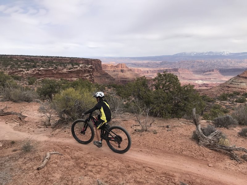 Riding Deadhorse state park trails in Moab. Great beginner trails!