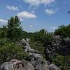 top of boulders