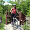 Wooden bridge at Crooked Creek Lake