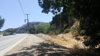 Grand Ave entrance, directly on the north side of Hillside Street.