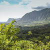 Eastern face of the Ko'olau Mountains