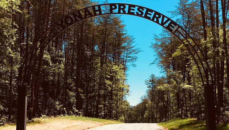 Entrance to Yonah Preserve Trailhead