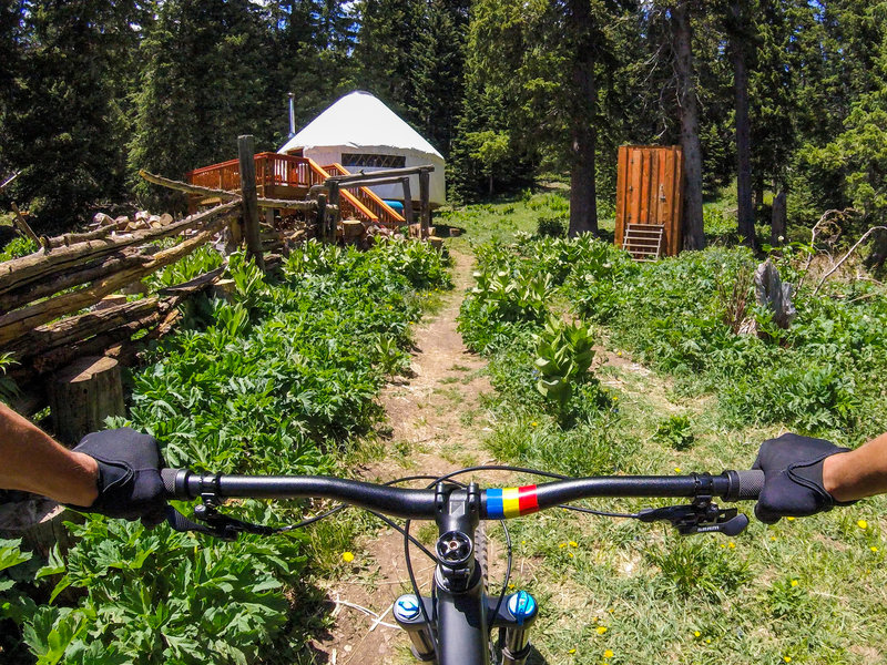 The Bull of the Woods yurt is available as nightly rental, on Carson NF lands adjacent to Northside at Taos Ski Valley. Its a perfect place to set up a base camp and explore the Northside trails.