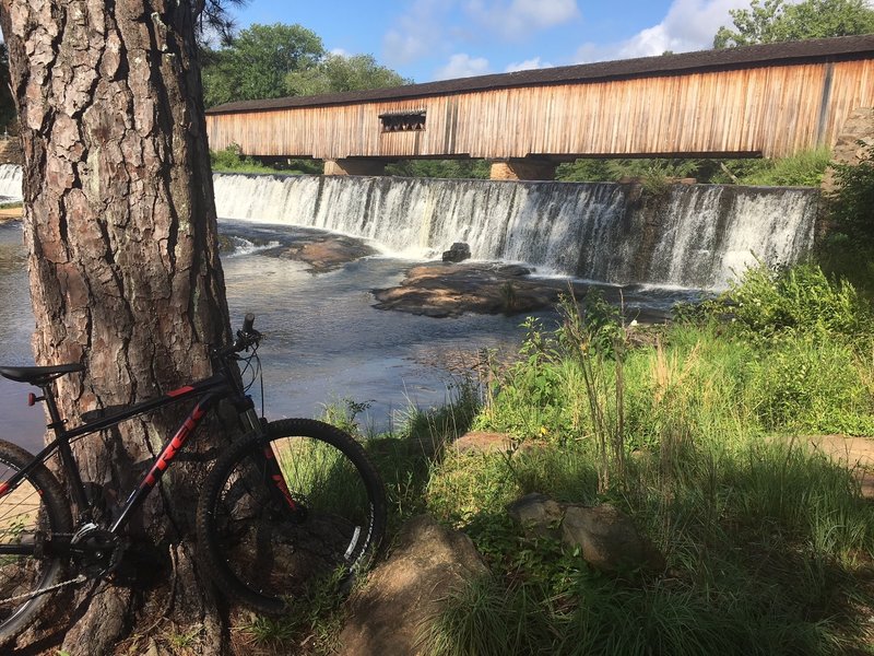 After a short loop at the Watson Mill Bridge