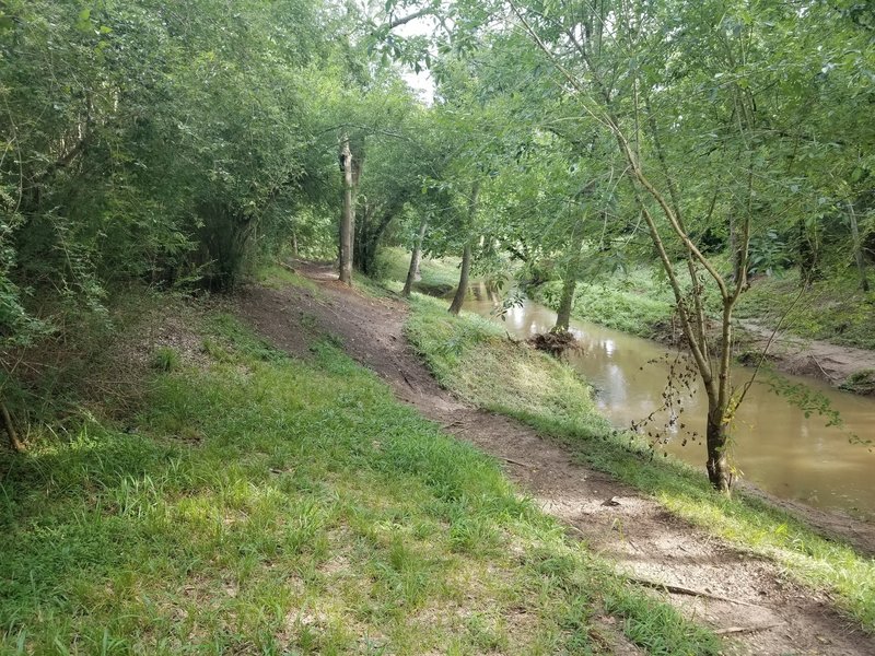 East-side bayou trail going south