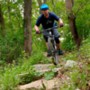 Rocky descent on Brownie Lake