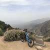 Top of Sunset Ridge, ready to drop into the singletrack after the initial climb