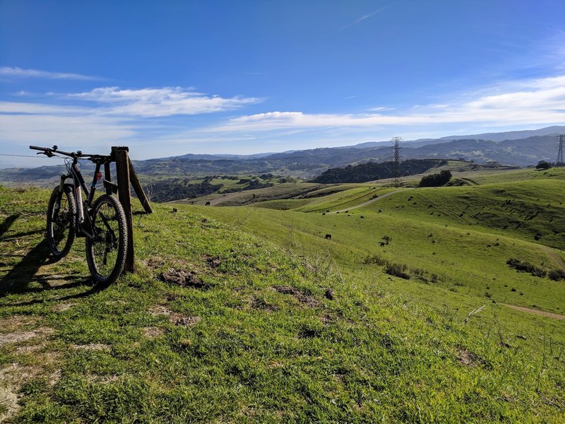 Coyote Peak Trail Mountain Bike Trail Almaden Valley California