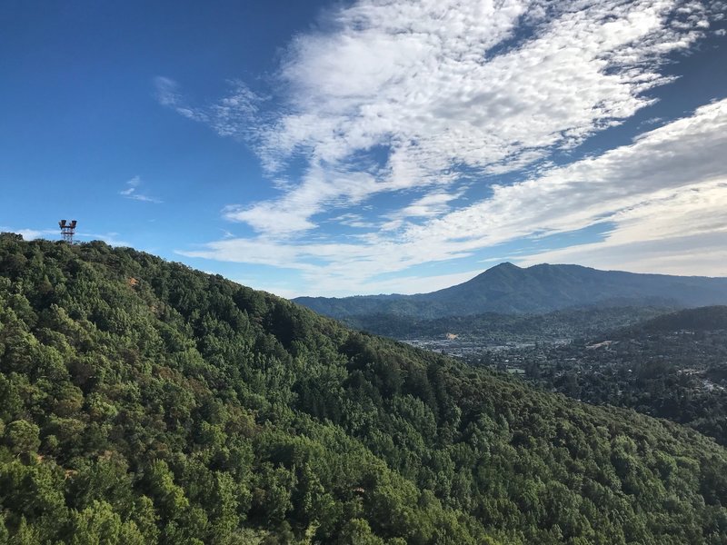 View from the backside of China Camp looking towards Mt. Tam