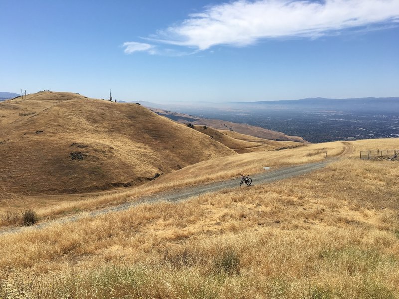 Monument Peak and the view south from the top. It's a whole different world up here in the heat above the marine layer in the summer. Watch out for snakes!