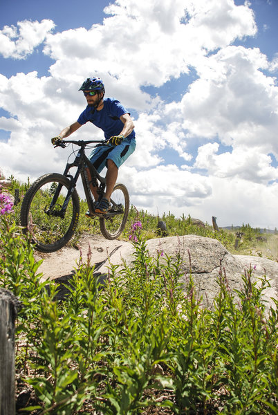 Fun rock features on the upper section of Sundog.