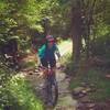 J. splashing through John Bryan State Park's most technical feature.