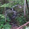 Nice small waterfall off the side of the road.