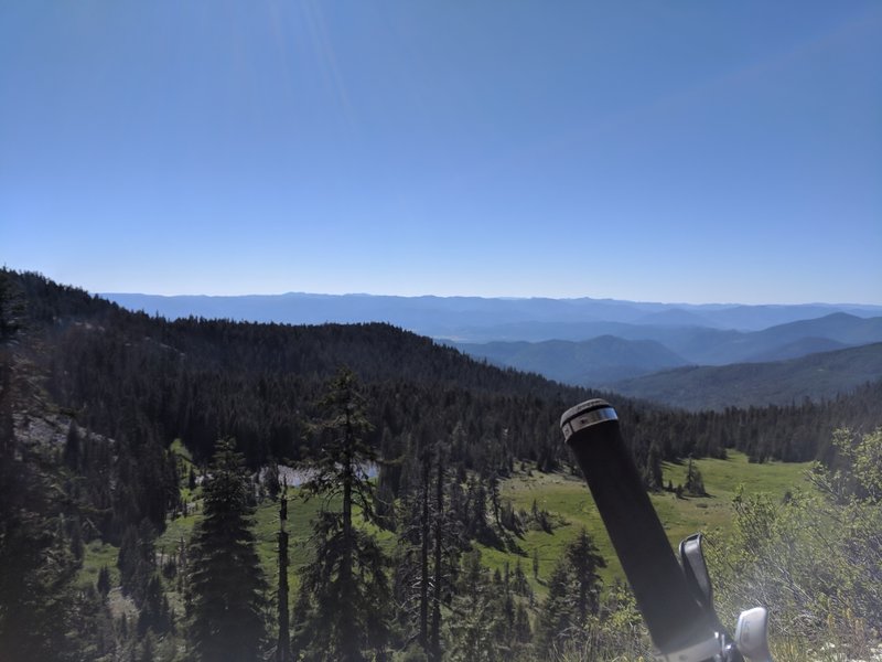 Overlooking Bigelow Lake with the Illinois Valley in the background.