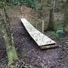 New boardwalk crossing built by Eastern Shore Cycles and Boy Scout Troop 82.