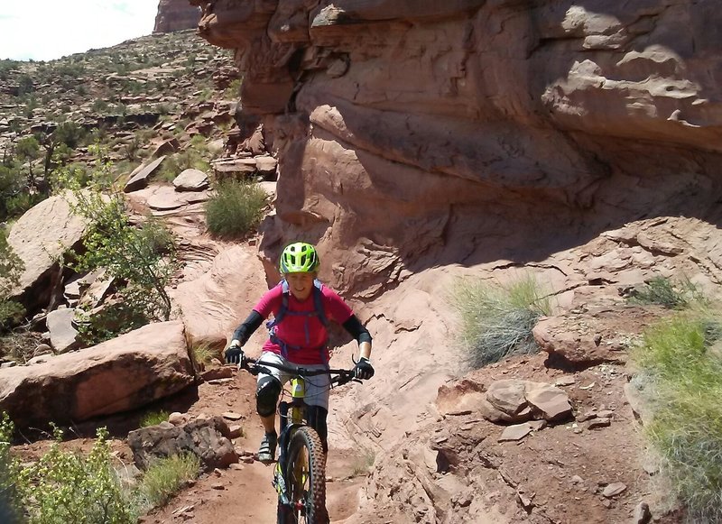 On ledgie trail under the bluffs