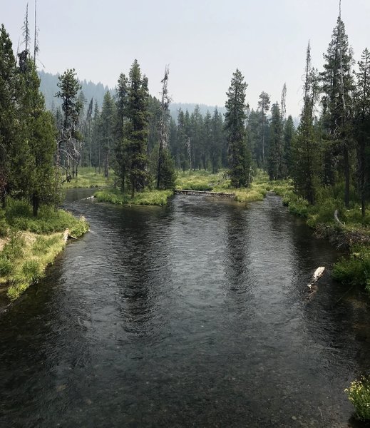 Rogue River feeding into Lemola Lake