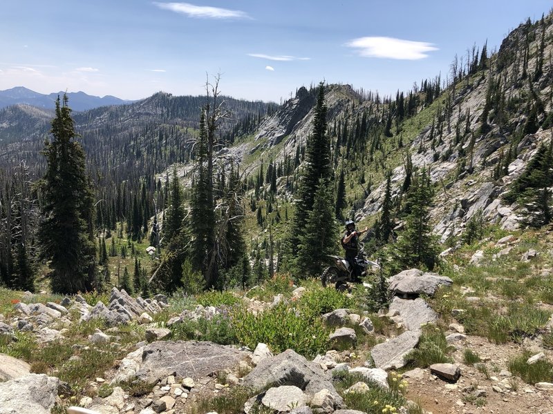 Kennally Summit, very bouldery.