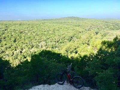 Tricky singletrack with a view worth braking for!
