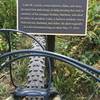 Trail dedication plaque