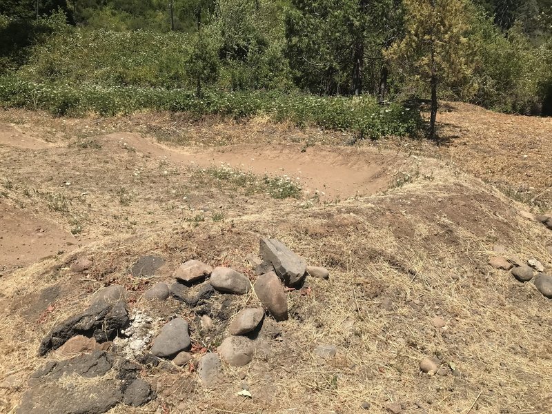 Pump track at trailhead