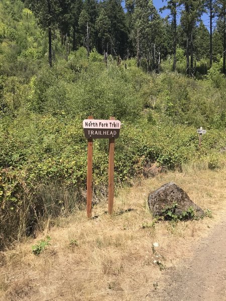 Trailhead sign