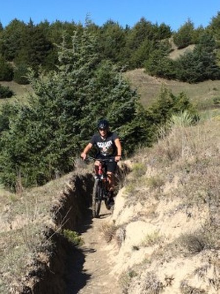 Rounding the corner on the Desert trail