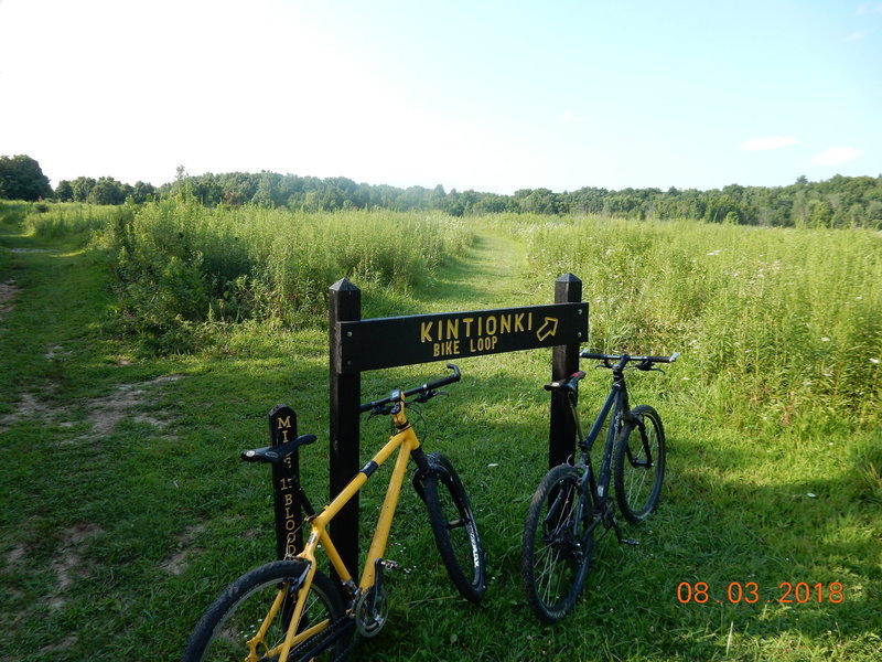 Kintionki 4 mile Singletrack Trailhead - West Intersection with Bloodroot Trail - 1/2 Mile from Bloodroot Trailhead Parking lot